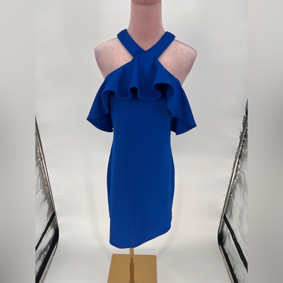 EUC Trina Trina Turk Jurnee Cold Shoulder Dress - Picture 6 of 13